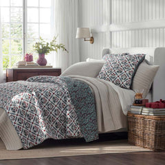 Elderberry Reversible Quilted Sham - White, Standard