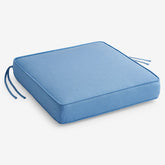 Replacement Boxed Edge Chair Cushion - Air Blue, 21 in. x 19 in.