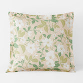 Clemencia Classic Cool Cotton Percale Sham - Floral Peach Blossom, Euro