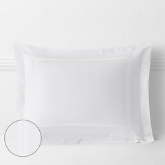 Hewett Luxe Smooth Egyptian Cotton Sateen Sham - White, King