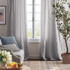 Linen Decorative Square Pillow Cover - Slate Blue, 24 in. x 24 in.