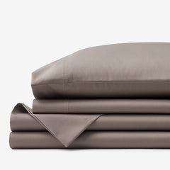 Classic Smooth Wrinkle-Free Sateen Bed Sheet Set - Cinder, King
