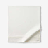 Luxe Smooth Egyptian Cotton Sateen Flat Bed Sheet - Cream, King/Cal. King
