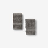 Cotton & TENCEL™ Lyocell Washcloths, Set of 2 - Taupe