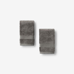 Cotton & TENCEL™ Lyocell Washcloths, Set of 2 - Taupe