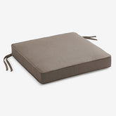 Replacement Boxed Edge Chair Cushion - Taupe, 20 in. x 20 in.