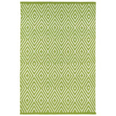 Diamond Handwoven Indoor/Outdoor Rug - Green, 2' x 3'