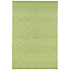 Diamond Handwoven Indoor/Outdoor Rug - Green, 2' x 3'