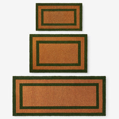 Border Coir Doormat - Green, 18 in. x 30 in.