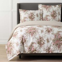 Antara Reversible Premium Smooth Sateen Duvet Cover - Blush, Full/Queen