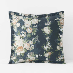 Blooming Melody Reversible Premium Smooth Wrinkle-Free Sateen Sham - Green Multi, Euro