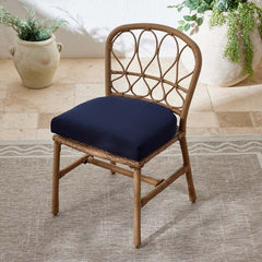 Contour Chair Cushion - Navy, 21 in . x 19 in.