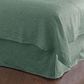 Putnam Cotton Matelassé 14 in. Drop Bed Skirt - Thyme