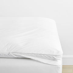 Classic Cool Cotton Percale Mattress Topper Cover - White, King