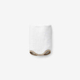 Scalloped Edge Washcloth - Beige