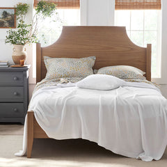 Classic All Season Breathable Cotton Knit Blanket - White, King/Cal. King