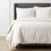 Premium Ultra-Cozy Cotton Velvet Flannel Duvet Cover - Cream, Full