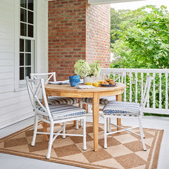 Diamond Checkered Outdoor Rug - Natural, 8' x 10'