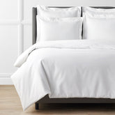 Premium Cool Supima® Cotton Percale Duvet Cover - White, Full
