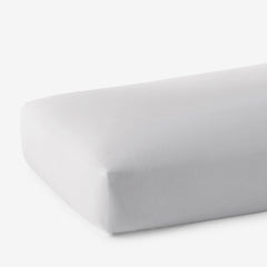 Premium Cool Supima® Cotton Percale Fitted Bed Sheet - Pearl Gray, Queen