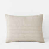Premium Breathable Washed Linen Solid Quilted Sham - Linen, Standard