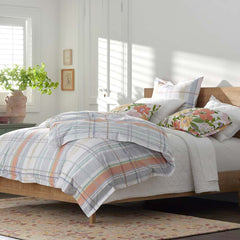 Alder Plaid Classic Cool Cotton Percale Sham - Multi, Euro