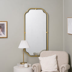 Gilded Floating Frame Wall Mirror - Gold