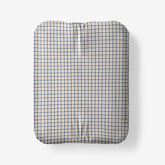 Classic Stripes and Plaids Cool Yarn-Dyed Cotton Percale Fitted Bed Sheet - Mini Check Multi, Twin XL