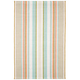 Daphne Stripe Handwoven Cotton Rug - Sky, 3' x 5'