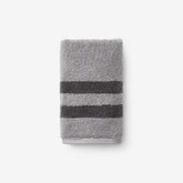 Mirage Aegean Cotton Reversible Stripe Hand Towel - Slate Gray