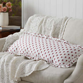 Flowers Decorative Lumbar Pillow Cover - Flowers Red, 14 in. x 40 in.