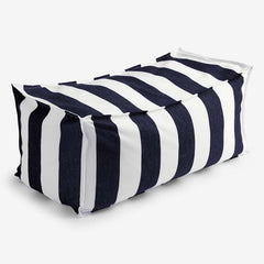 Indoor/Outdoor Pouf - Cabana Midnight, Large