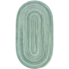 Bambini Braided Chenille Rug - Aqua, 7' x 9' Oval
