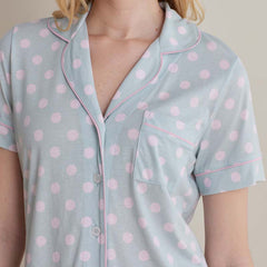 Cotton Modal Women's Shorts Set - Pretty Dot, S