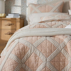 Bahati Quilted Sham - Coral Multi, King
