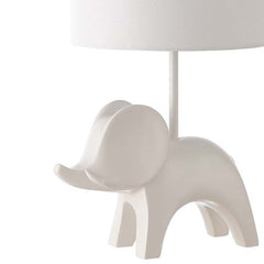 Ceramic Animal Table Lamp - White, Elephant