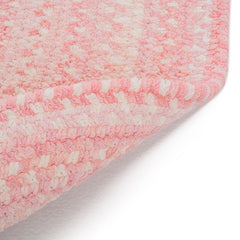 Bambini Braided Chenille Rug - Pink, 4' x 6' Oval