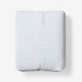 Feliciana Geo Garment Washed Cotton Percale Fitted Bed Sheet - Blue Multi, Twin