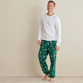 Family Flannel Men's Jogger Pants Pajama Set - Holiday Pups, XL
