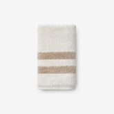 Mirage Aegean Cotton Reversible Stripe Hand Towel - Ecru