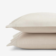 Premium Cool Supima® Cotton Percale Pillowcase Set - Oatmeal, Standard