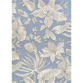 Flora Flat Woven Outdoor Rug - Ice, 5' 3" x 7' 6"