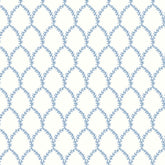 Laurel Traditional Wallpaper - Blue, Roll