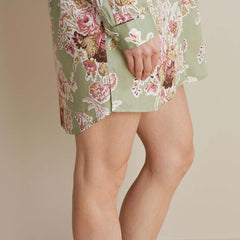 Printed Women's Nightshirt - Rose Bouquet, XS