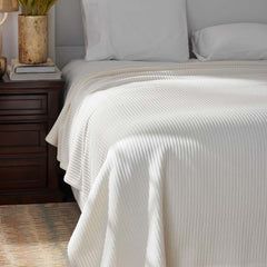 Egyptian Cotton Blanket - Ivory, Twin/Twin XL