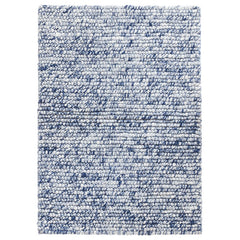 Chunky Handwoven Wool Rug - Navy, 2' 5" x 8' Runner