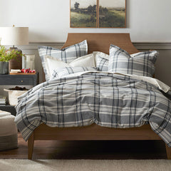 Classic Plaid Ultra-Cozy Cotton Velvet Flannel Sham - Walter, Euro