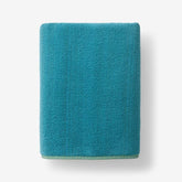 Reversible Solid Bath Towel - Teal Blue