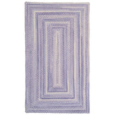Bambini Braided Chenille Rug - Periwinkle, 4' x 6' Oval