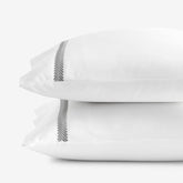 Hewett Luxe Smooth Egyptian Cotton Sateen Pillowcase Set - Gray, Standard